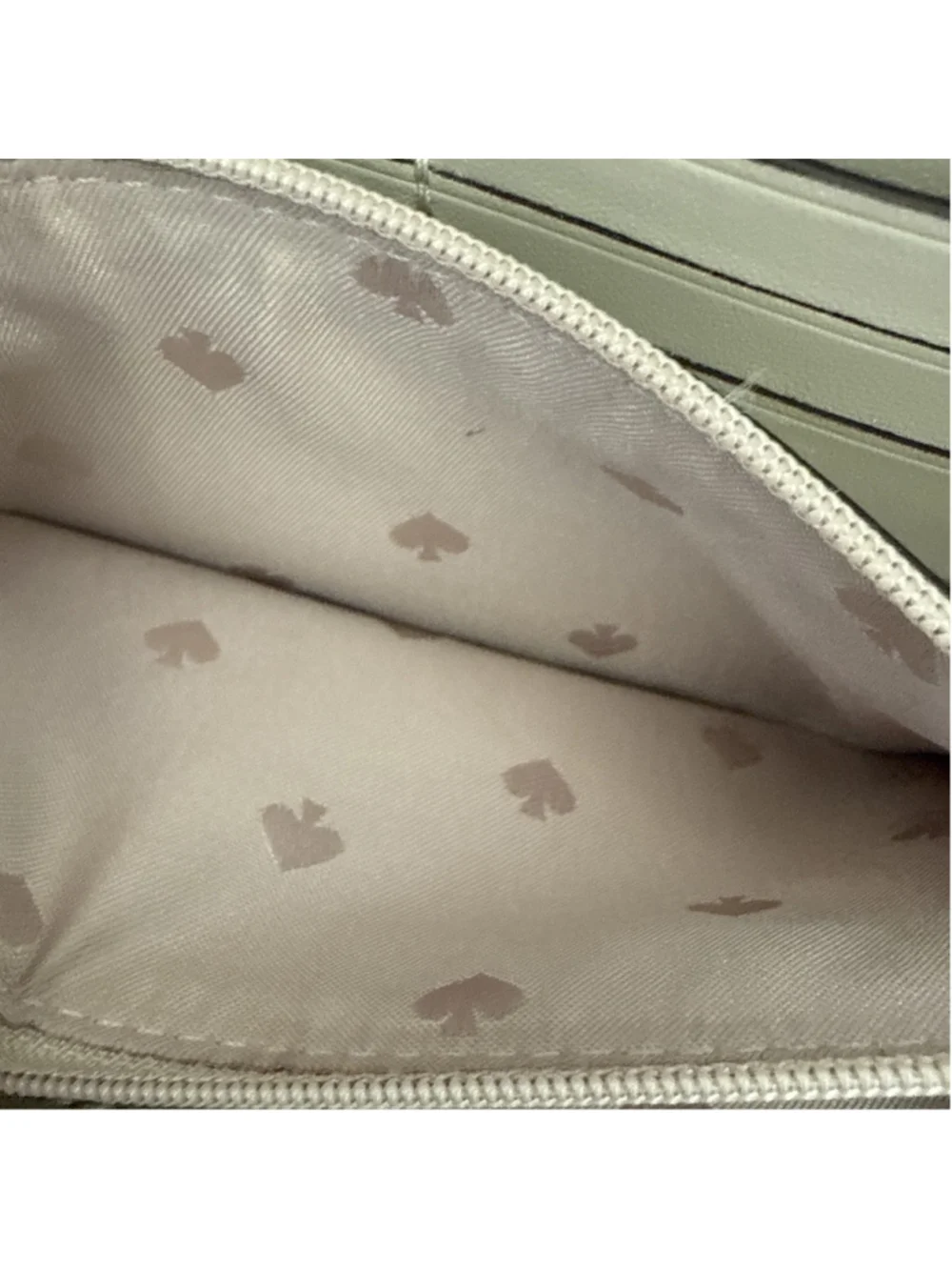 Kate Spade Leila 3 Compartment Shoulder Bag & Wallet Ivory Beige Pebble Leather